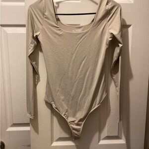 ALMERE Cream Long Sleeve Bodysuit